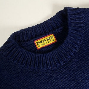 HUMAN MADE ヒューマンメイド 24AW LOWGAUGE KNIT SWEATER NAVY HM29CS001 しろくまセーター 紺 Size 【S】 【新古品・未使用品】 20812177