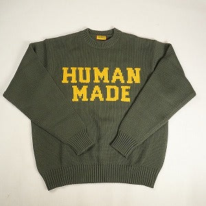 HUMAN MADE ヒューマンメイド 24AW LOWGAUGE KNIT SWEATER OLIVEDRAB HM29CS001 しろくまセーター オリーブ Size 【M】 【新古品・未使用品】 20812183