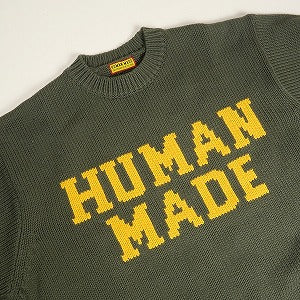 HUMAN MADE ヒューマンメイド 24AW LOWGAUGE KNIT SWEATER OLIVEDRAB HM29CS001 しろくまセーター オリーブ Size 【M】 【新古品・未使用品】 20812183