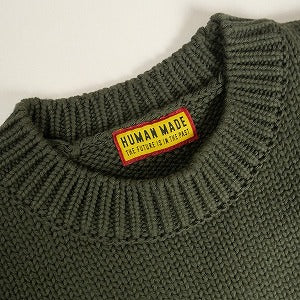 HUMAN MADE ヒューマンメイド 24AW LOWGAUGE KNIT SWEATER OLIVEDRAB HM29CS001 しろくまセーター オリーブ Size 【M】 【新古品・未使用品】 20812183