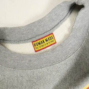 HUMAN MADE ヒューマンメイド 24AW HEAVYWEIGHT SWEATSHIRT GRAY HM29CS016 クルーネックスウェット 灰 Size 【S】 【新古品・未使用品】 20812192