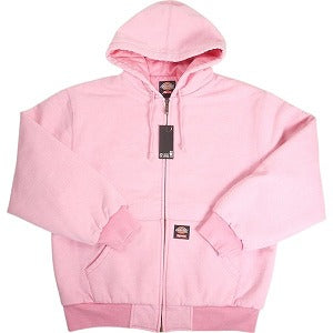 SUPREME シュプリーム ×Dickies 24AW Quilted Lined Zip Up Hooded Sweatshirt Dusty Pink ジップパーカー ピンク Size 【M】 【新古品・未使用品】 20812206