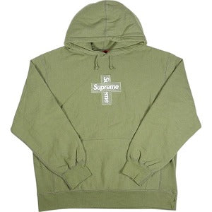 SUPREME シュプリーム 20AW Cross Box Logo Hooded Sweatshirt Olive ボックスロゴパーカー オリーブ Size 【L】 【新古品・未使用品】 20812209