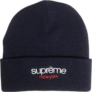 SUPREME シュプリーム 14AW Classic Logo Beanie ビーニー 紺 Size 【フリー】 【新古品・未使用品】 20812217