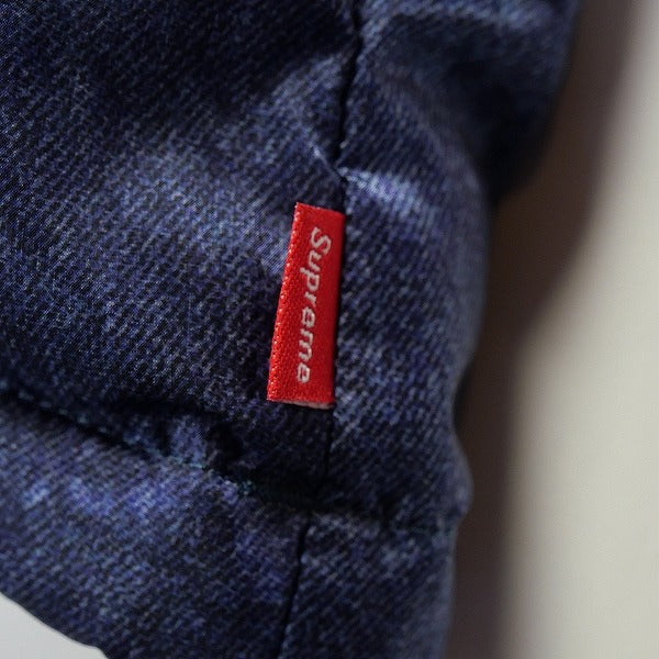 SUPREME シュプリーム ×THE NORTH FACE 21AW Bleached Denim Print Nuptse Jacket Indigo ジャケット インディゴ Size 【S】 【新古品・未使用品】 20812246