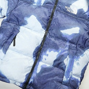 SUPREME シュプリーム ×THE NORTH FACE 21AW Bleached Denim Print Nuptse Jacket Indigo ジャケット インディゴ Size 【L】 【新古品・未使用品】 20812254