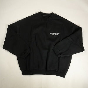 Fear of God フィアーオブゴッド ESSENTIALS Fleece Crewneck BLACK/WHITE クルーネックスウェット 黒 Size 【XS】 【新古品・未使用品】 20812294