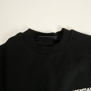 Fear of God フィアーオブゴッド ESSENTIALS Fleece Crewneck BLACK/WHITE クルーネックスウェット 黒 Size 【XS】 【新古品・未使用品】 20812294