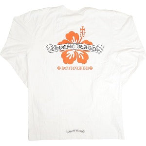 CHROME HEARTS クロム・ハーツ Honolulu Limited Back Scroll Logo L/S Tee White ホノルル限定ロンT 白 Size 【M】 【中古品-ほぼ新品】 20812329