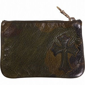 CHROME HEARTS クロム・ハーツ WALLET ZIPPER CHANGE PURSE CEMETERY CROSS PATCH 迷彩柄コインケース 茶 Size 【フリー】 【中古品-良い】 20812331