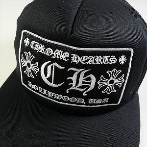 CHROME HEARTS クロム・ハーツ TRUCKER CAP Black/Black CHロゴメッシュキャップ 黒 Size 【フリー】 【新古品・未使用品】 20812335