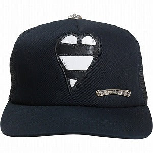 CHROME HEARTS クロム・ハーツ MATTY BOY HEART TRUCKER CAP メッシュキャップ 黒 Size 【フリー】 【中古品-良い】 20812336