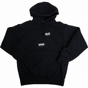 SUPREME シュプリーム ×COMME des GARCONS SHIRT 18AW Split Box Logo Hooded Sweatshirt Black パーカー 黒 Size 【S】 【中古品-良い】 20812339