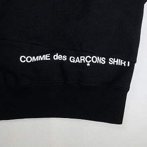 SUPREME シュプリーム ×COMME des GARCONS SHIRT 18AW Split Box Logo Hooded Sweatshirt Black パーカー 黒 Size 【S】 【中古品-良い】 20812339