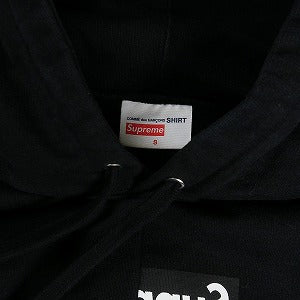 SUPREME シュプリーム ×COMME des GARCONS SHIRT 18AW Split Box Logo Hooded Sweatshirt Black パーカー 黒 Size 【S】 【中古品-良い】 20812339