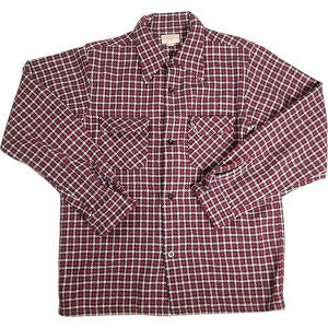 At Last ＆ Co アットラスト/BUTCHER PRODUCTS ブッチャープロダクツ WOOL SHIRT RED 長袖シャツ 赤 Size 【14】 【中古品-良い】 20812349