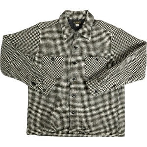 At Last ＆ Co アットラスト/BUTCHER PRODUCTS ブッチャープロダクツ HOUNDSTOOTH SHIRT 長袖シャツ 白黒 Size 【15.5】 【中古品-良い】 20812350