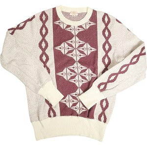 At Last ＆ Co アットラスト/BUTCHER PRODUCTS ブッチャープロダクツ PATTERN KNIT L-S BURGUNDY ニット バーガンディー Size 【42】 【中古品-良い】 20812356