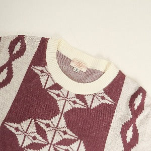 At Last ＆ Co アットラスト/BUTCHER PRODUCTS ブッチャープロダクツ PATTERN KNIT L-S BURGUNDY ニット バーガンディー Size 【42】 【中古品-良い】 20812356