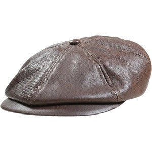 At Last ＆ Co アットラスト/BUTCHER PRODUCTS ブッチャープロダクツ DRESS CAP HORSE HIDE レザーキャスケット 茶 Size 【7　1/2(L)】 【中古品-良い】 20812361