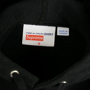 SUPREME シュプリーム ×COMME des GARCONS SHIRT 17SS Box Logo Hooded Sweatshirt BOXロゴパーカー 黒 Size 【S】 【中古品-良い】 20812420