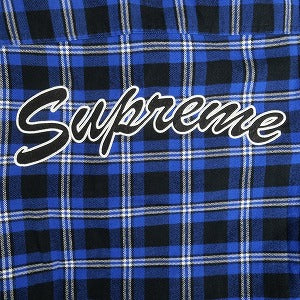 SUPREME シュプリーム 19AW Arc logo Quilted Flannel Shirt 長袖シャツ 青 Size 【S】 【中古品-良い】 20812438