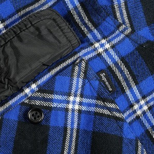 SUPREME シュプリーム 19AW Arc logo Quilted Flannel Shirt 長袖シャツ 青 Size 【S】 【中古品-良い】 20812438