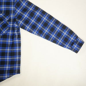 SUPREME シュプリーム 19AW Arc logo Quilted Flannel Shirt 長袖シャツ 青 Size 【S】 【中古品-良い】 20812438