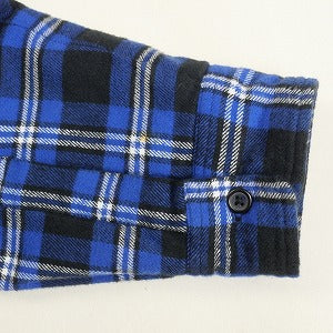 SUPREME シュプリーム 19AW Arc logo Quilted Flannel Shirt 長袖シャツ 青 Size 【S】 【中古品-良い】 20812438