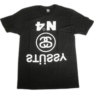 STUSSY ステューシー UPSIDE DOWN TEE BLACK Tシャツ 黒 Size 【M】 【新古品・未使用品】 20812534