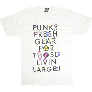 STUSSY ステューシー FUNKY FRESH GEAR TEE WHITE Tシャツ 白 Size 【M】 【新古品・未使用品】 20812625