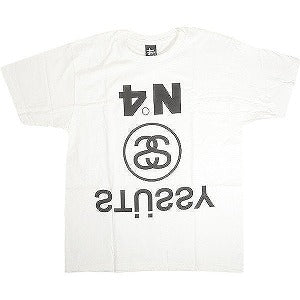 STUSSY ステューシー UPSIDE DOWN TEE WHITE Tシャツ 白 Size 【M】 【新古品・未使用品】 20812648