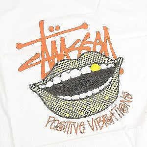 STUSSY ステューシー POSITIVE VIBRATIONS WHITE Tシャツ 白 Size 【M】 【新古品・未使用品】 20812675