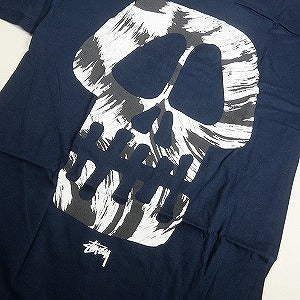 STUSSY ステューシー BRUSH SKULL TEE NAVY Tシャツ 紺 Size 【M】 【新古品・未使用品】 20812737