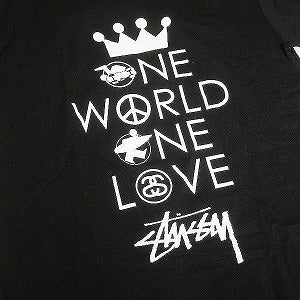 STUSSY ステューシー ONE WORLD ONE LOVE L/S BLACK ロンT 黒 Size 【M】 【新古品・未使用品】 20812786