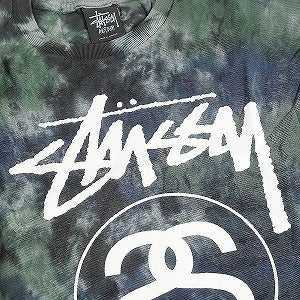 STUSSY ステューシー STOCK LINK TIE DYE TEE GREEN Tシャツ 緑 Size 【S】 【新古品・未使用品】 20812809