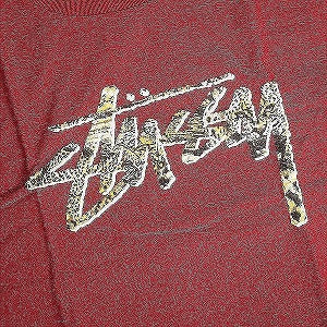 STUSSY ステューシー CHEETAH STOCK TEE WINE Tシャツ 赤 Size 【M】 【新古品・未使用品】 20812839