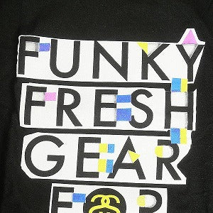 STUSSY ステューシー FUNKY FRESH GEAR TEE BLACK Tシャツ 黒 Size 【M】 【新古品・未使用品】 20812859