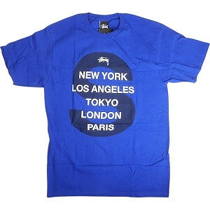 STUSSY ステューシー DESCRIPTION SS S CITIES TEE BLUE Tシャツ 青 Size 【M】 【新古品・未使用品】 20812866