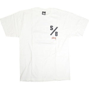 STUSSY ステューシー S/8 STUSSY TEE WHITE Tシャツ 白 Size 【M】 【新古品・未使用品】 20812867