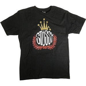 STUSSY ステューシー CROWN WREATH TEE BLACK Tシャツ 黒 Size 【M】 【新古品・未使用品】 20812872