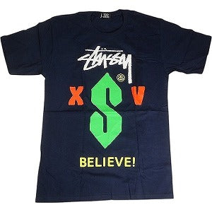 STUSSY ステューシー BELIEVE TEE NAVY Tシャツ 紺 Size 【M】 【新古品・未使用品】 20812922