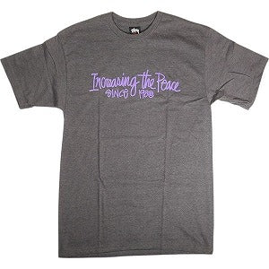 STUSSY ステューシー INCREASE THE PEACE TEE GREY Tシャツ 灰 Size 【M】 【新古品・未使用品】 20812938