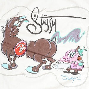 STUSSY ステューシー JOHNK HORSE TEE WHITE Tシャツ 白 Size 【M】 【新古品・未使用品】 20812999