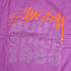 STUSSY ステューシー BUILT SINCE 1980 TEE PURPLE Tシャツ 紫 Size 【M】 【新古品・未使用品】 20813002