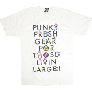 STUSSY ステューシー FUNKY FRESH GEAR TEE WHITE Tシャツ 白 Size 【M】 【新古品・未使用品】 20813005