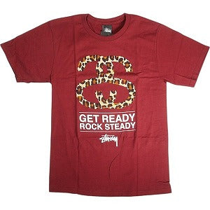 STUSSY ステューシー SS LEOPARD TEE WINE Tシャツ エンジ Size 【S】 【新古品・未使用品】 20813009