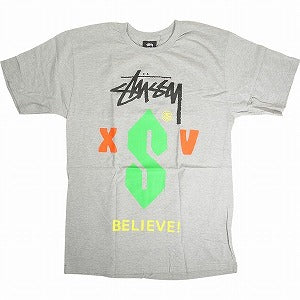 STUSSY ステューシー BELIEVE TEE GREY Tシャツ 灰 Size 【M】 【新古品・未使用品】 20813090