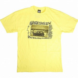 STUSSY ステューシー BEACH CREW TEE YELLOW Tシャツ 黄 Size 【M】 【新古品・未使用品】 20813151