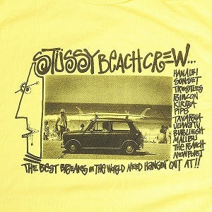 STUSSY ステューシー BEACH CREW TEE YELLOW Tシャツ 黄 Size 【M】 【新古品・未使用品】 20813151